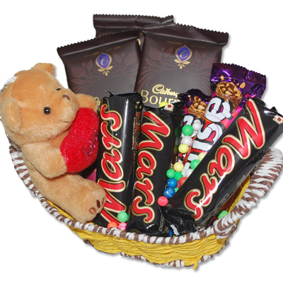 "Birthday Choco Basket - code VB11 - Click here to View more details about this Product